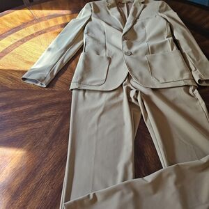 Alfani Men's Tan Camel Suit/Matching Pants & Coat NWOT